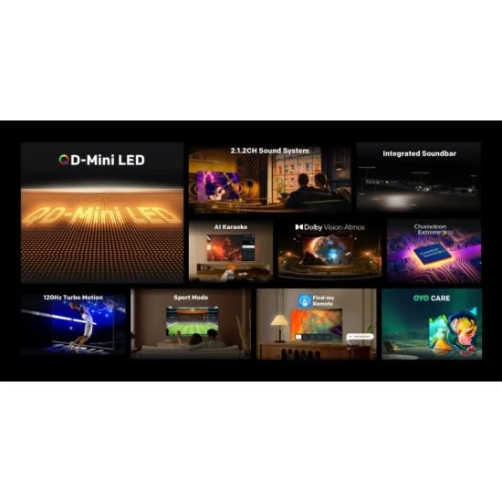 Skyworth Mini LED TV Games 4K 86inch Android HDR